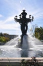 The fountain is a symbol of success and abundance. Royalty Free Stock Photo